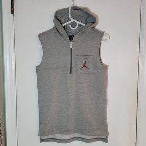 Youth sleeveless Air Jordan hoodie